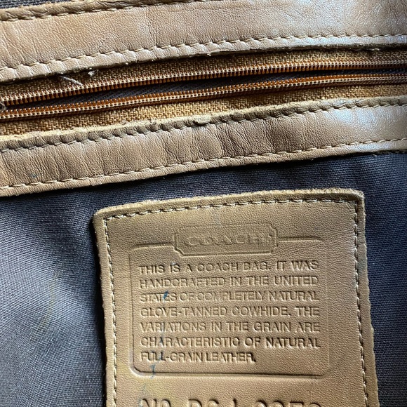 COPY - Coach F3W 9858 Legacy Tan Leather Drawstring Backpack - Picture 5 of 13